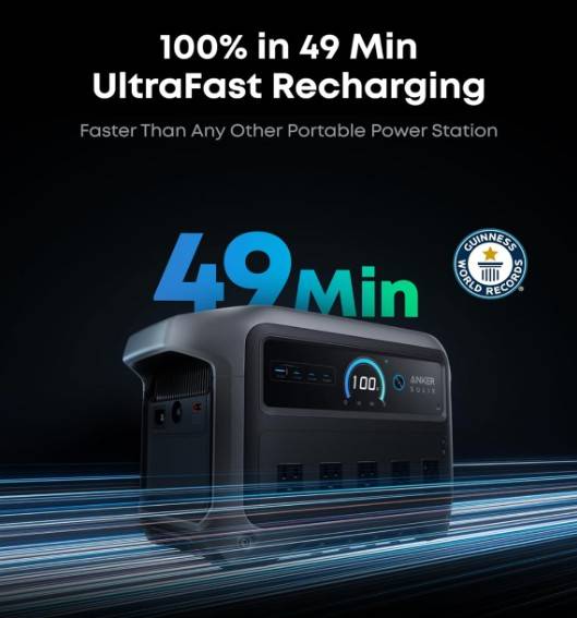 Detalle de los 10 puertos de salida de la Anker SOLIX C1000 Gen 2